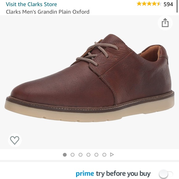 Clarks Other - New✨Clark mens🆕 tan leather oxfords 👞 size 9